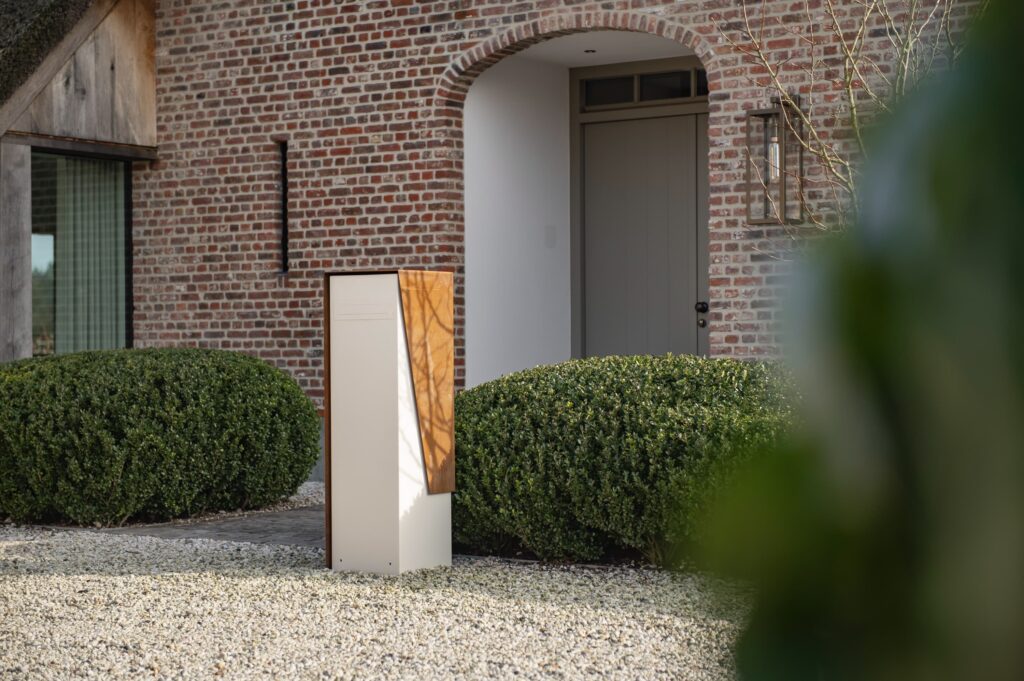 Portalo brievenbus exclusief stijl design uniek kwaliteit staal cortenstaal 18-2