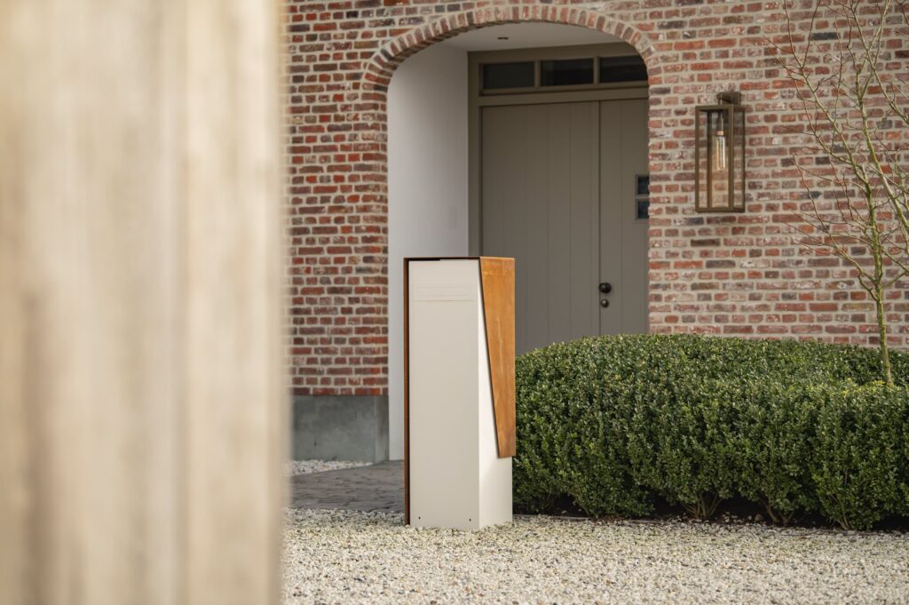 Portalo brievenbus exclusief stijl design uniek kwaliteit staal cortenstaal 27-2