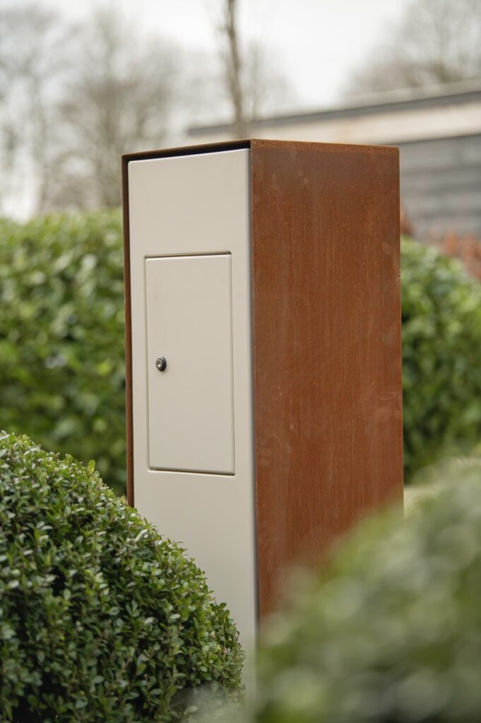 Portalo brievenbus exclusief stijl design uniek kwaliteit staal cortenstaal 34-2